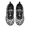 Maya Calendar White And Black Print Black Sneaker-grizzshop