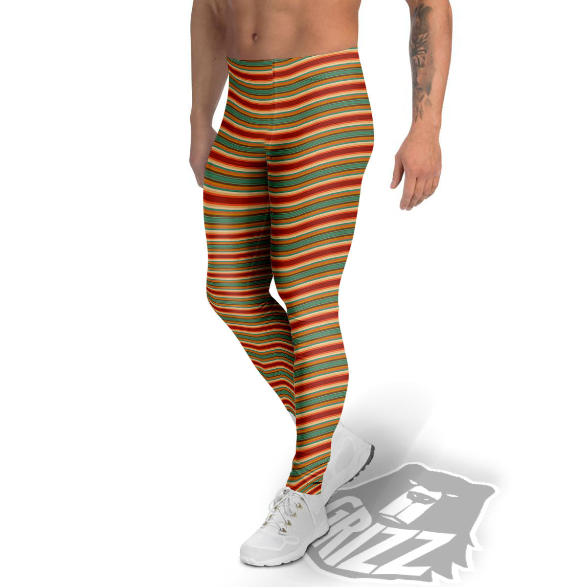 Mayo Mexican Cinco De Print Pattern Men's Leggings-grizzshop