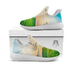 Meadow Sunrise Print White Athletic Shoes-grizzshop