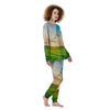 Meadow Sunrise Print Women's Pajamas-grizzshop