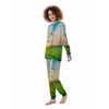 Meadow Sunrise Print Women's Pajamas-grizzshop