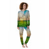 Meadow Sunrise Print Women's Pajamas-grizzshop