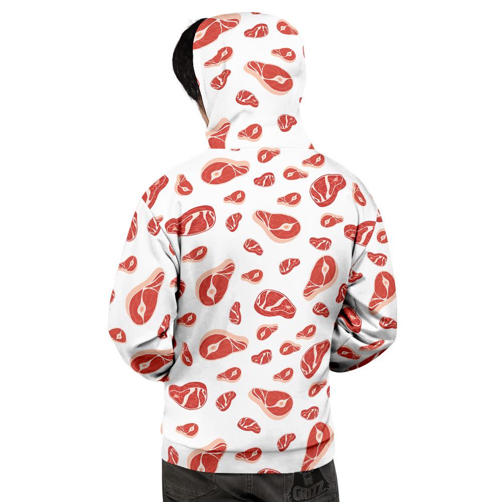 Meat Print Pattern Men's Hoodie-grizzshop