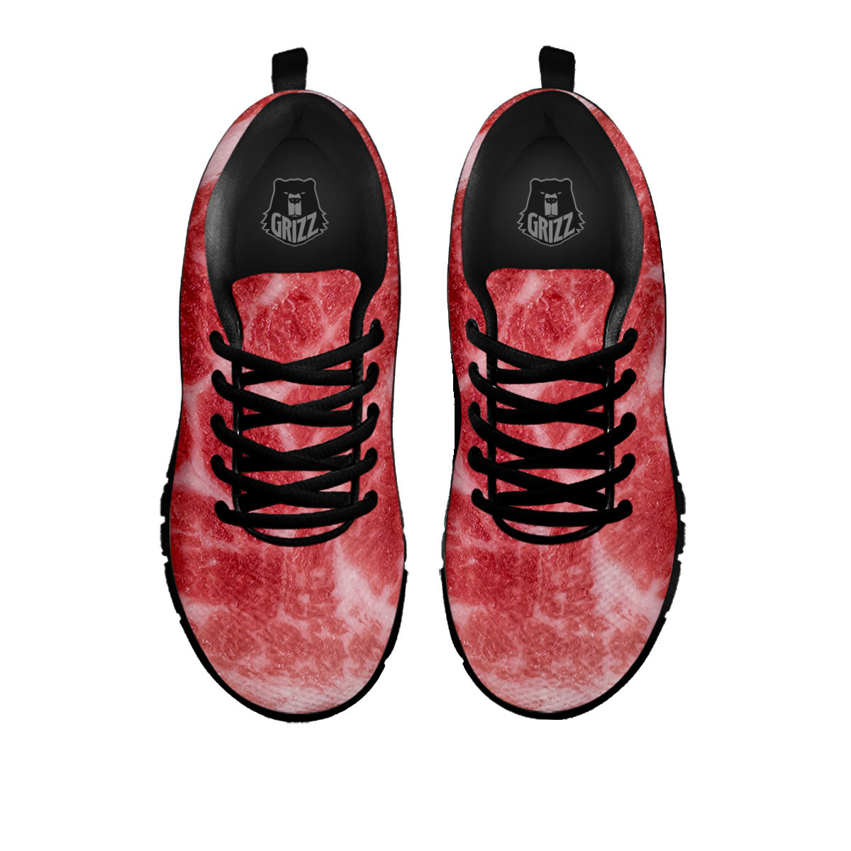 Meat Wagyu Beef Print Black Sneaker-grizzshop