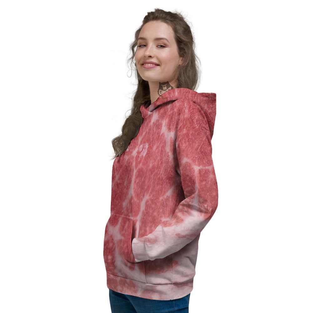 Meat Wagyu Beef Print Women's Hoodie-grizzshop