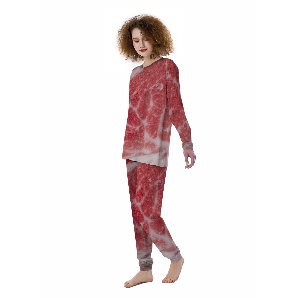 Meat Wagyu Beef Print Women's Pajamas-grizzshop