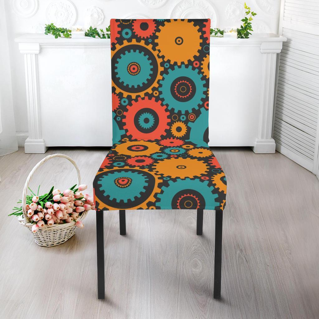 Mechanic Colorful Pattern Print Chair Cover-grizzshop