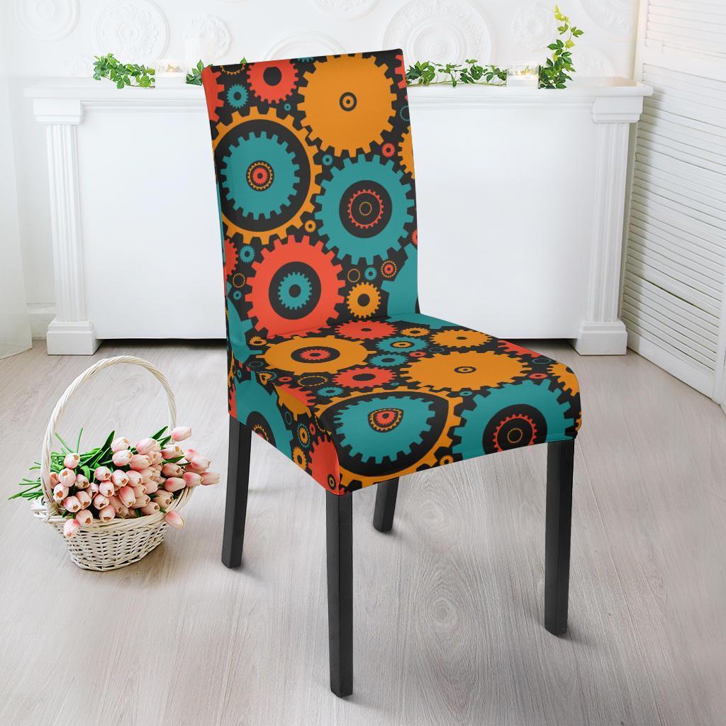 Mechanic Colorful Pattern Print Chair Cover-grizzshop