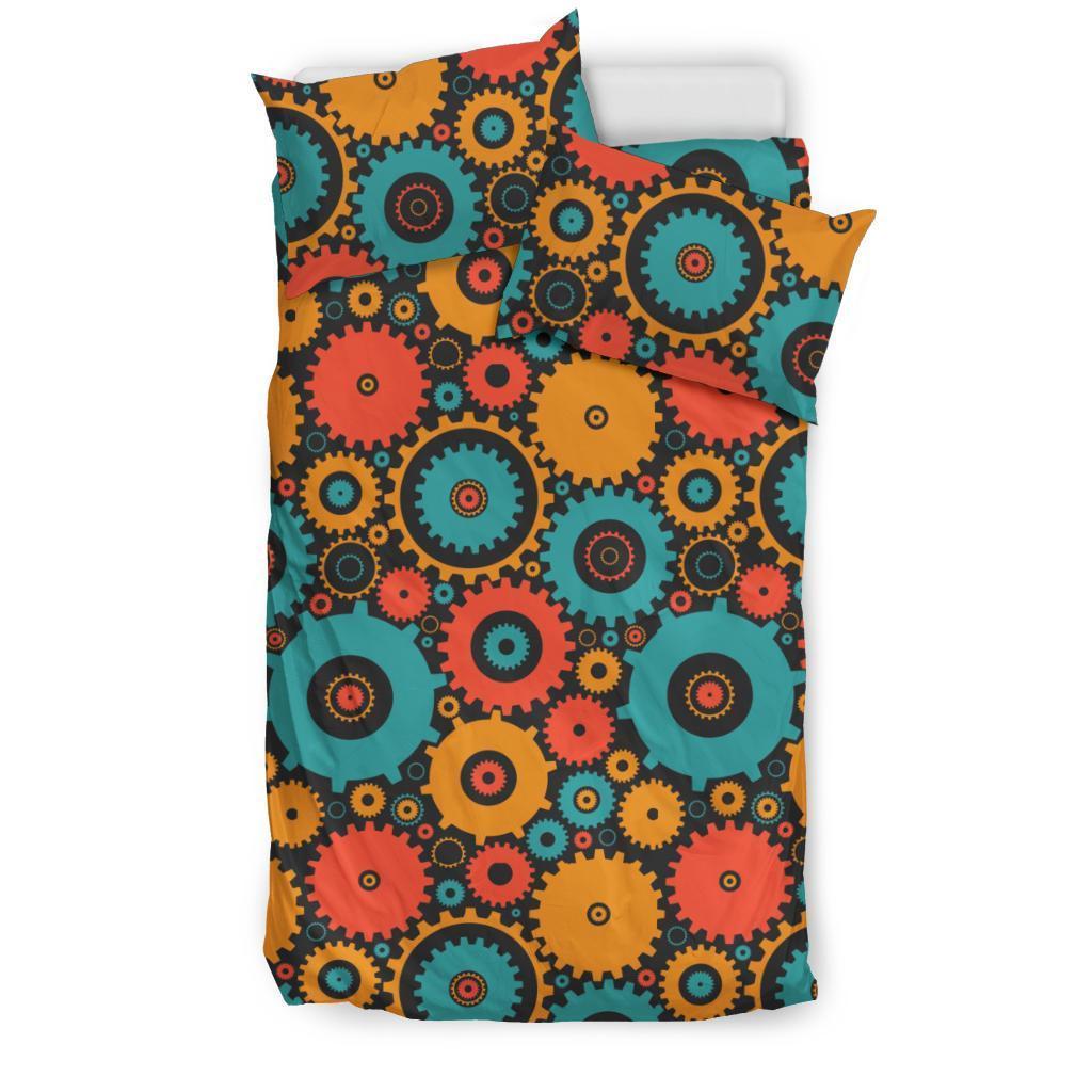 Mechanic Colorful Pattern Print Duvet Cover Bedding Set-grizzshop