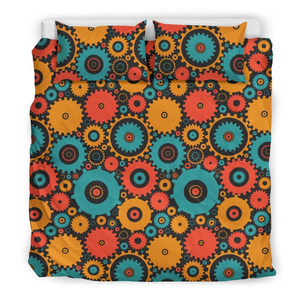 Mechanic Colorful Pattern Print Duvet Cover Bedding Set-grizzshop