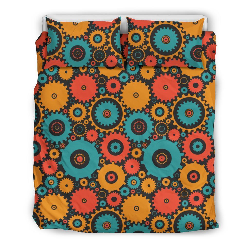 Mechanic Colorful Pattern Print Duvet Cover Bedding Set-grizzshop