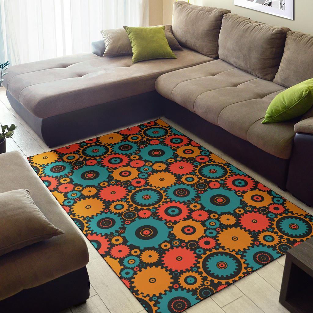 Mechanic Colorful Pattern Print Floor Mat-grizzshop