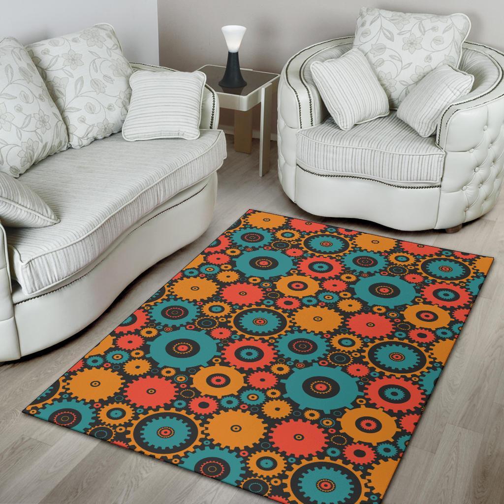 Mechanic Colorful Pattern Print Floor Mat-grizzshop