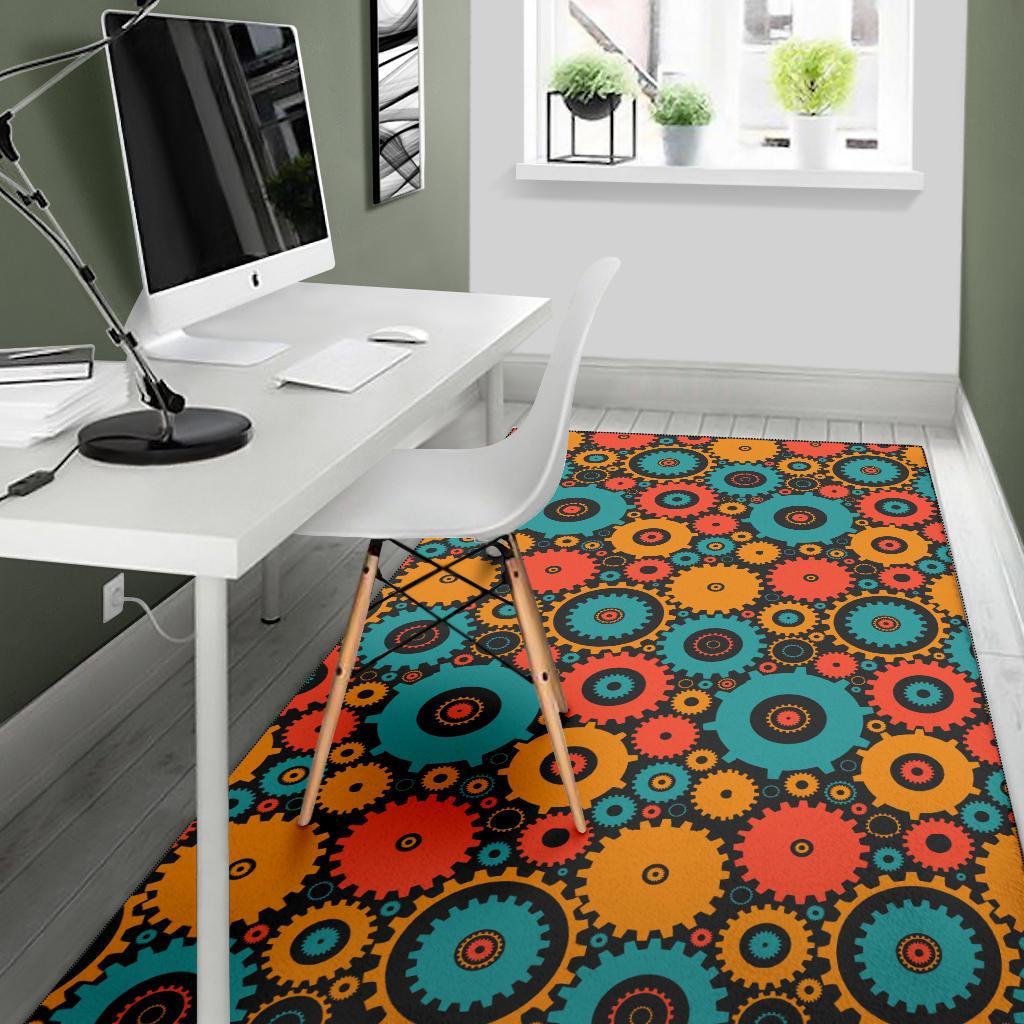 Mechanic Colorful Pattern Print Floor Mat-grizzshop
