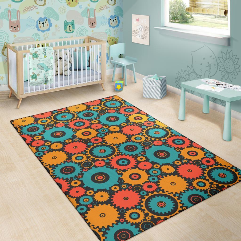 Mechanic Colorful Pattern Print Floor Mat-grizzshop