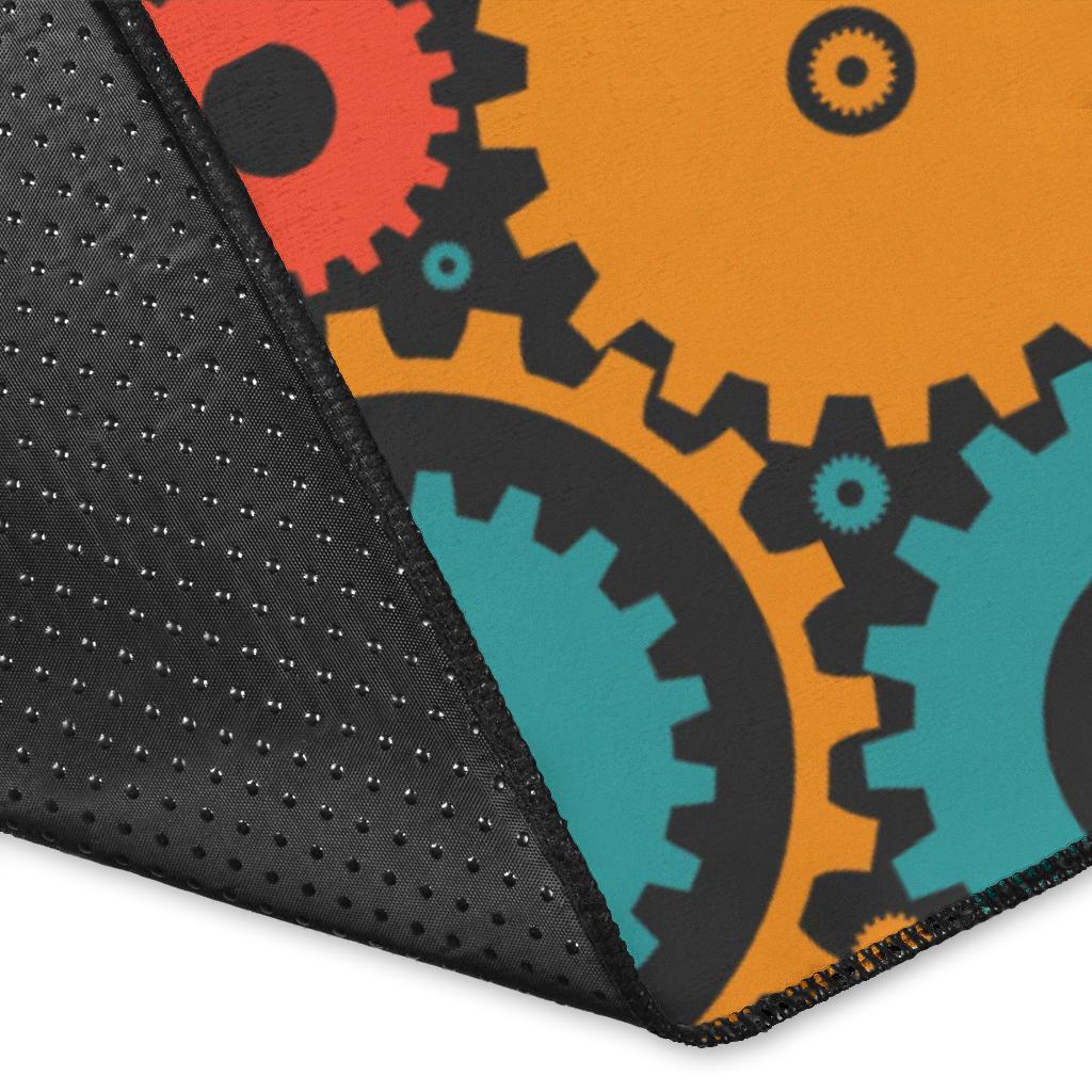 Mechanic Colorful Pattern Print Floor Mat-grizzshop