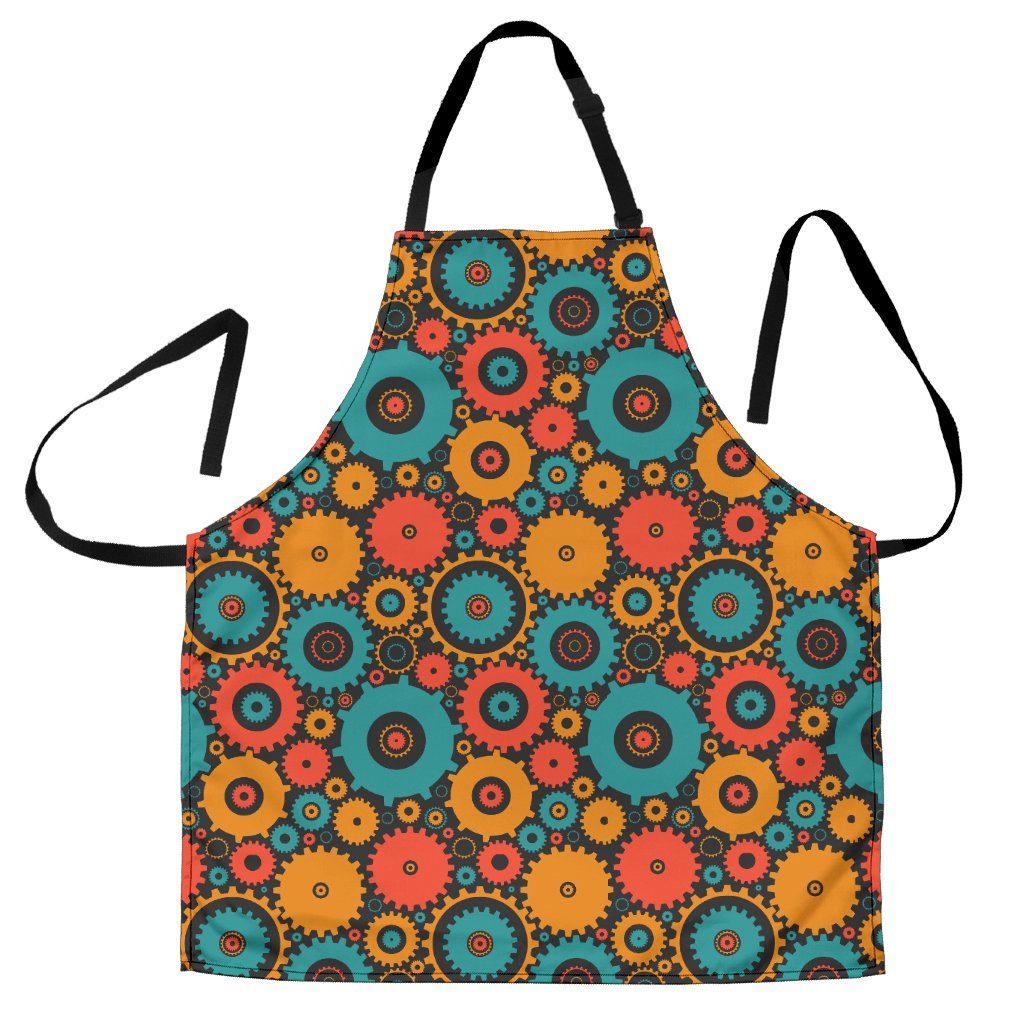 Mechanic Colorful Pattern Print Women's Apron-grizzshop