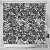 Mechanic Pattern Print Bathroom Shower Curtain-grizzshop