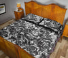 Mechanic Pattern Print Bed Set Quilt-grizzshop