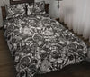 Mechanic Pattern Print Bed Set Quilt-grizzshop