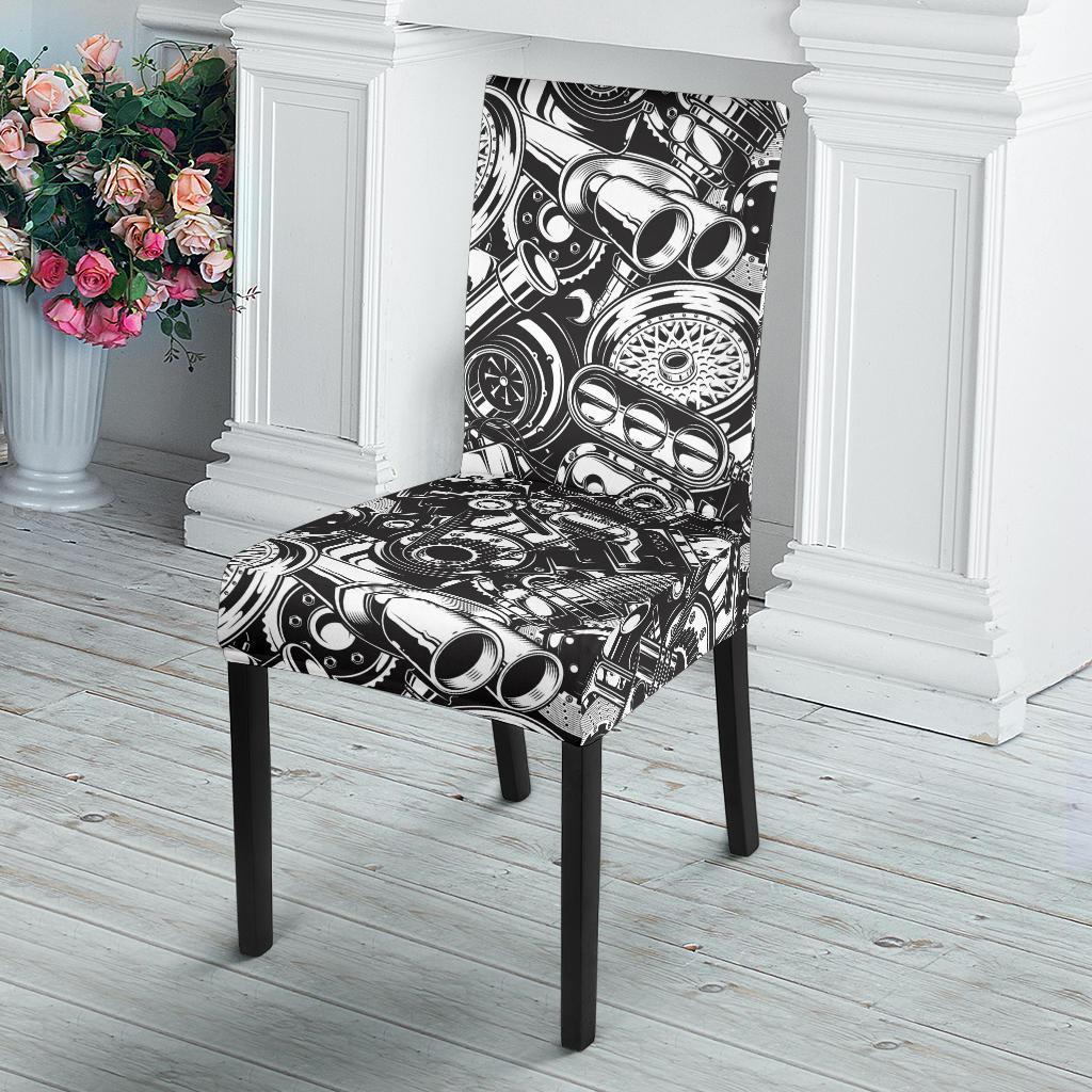 Mechanic Pattern Print Chair Cover-grizzshop