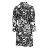 Mechanic Pattern Print Men Long Robe-grizzshop