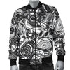 Mechanic Pattern Print Men's Bomber Jacket-grizzshop