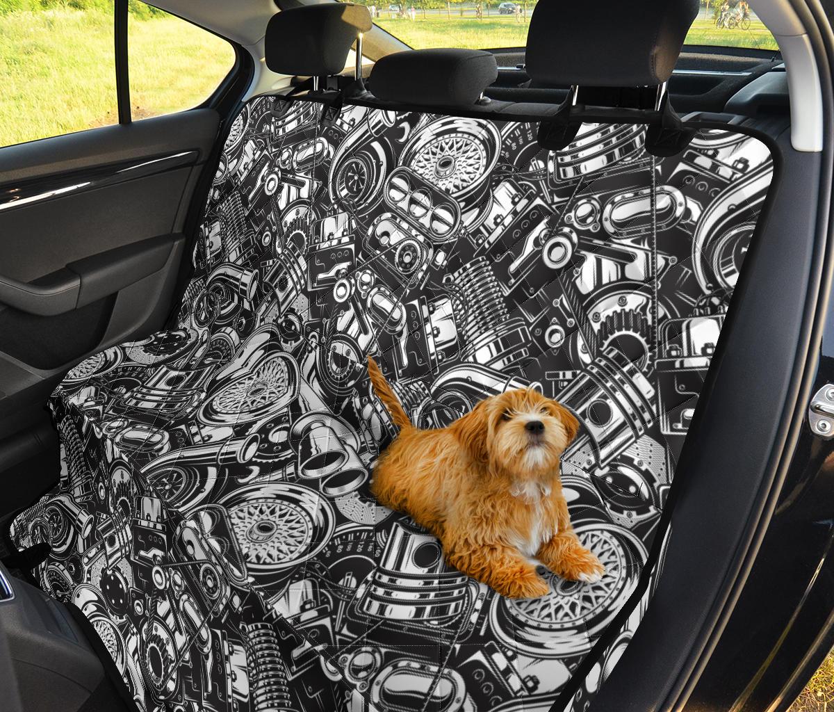 Mechanic Pattern Print Pet Car Seat Cover-grizzshop