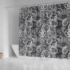 Mechanic Print Pattern Bathroom Shower Curtain-grizzshop