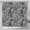 Mechanic Print Pattern Bathroom Shower Curtain-grizzshop