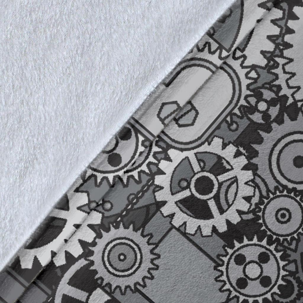 Mechanic Print Pattern Blanket-grizzshop