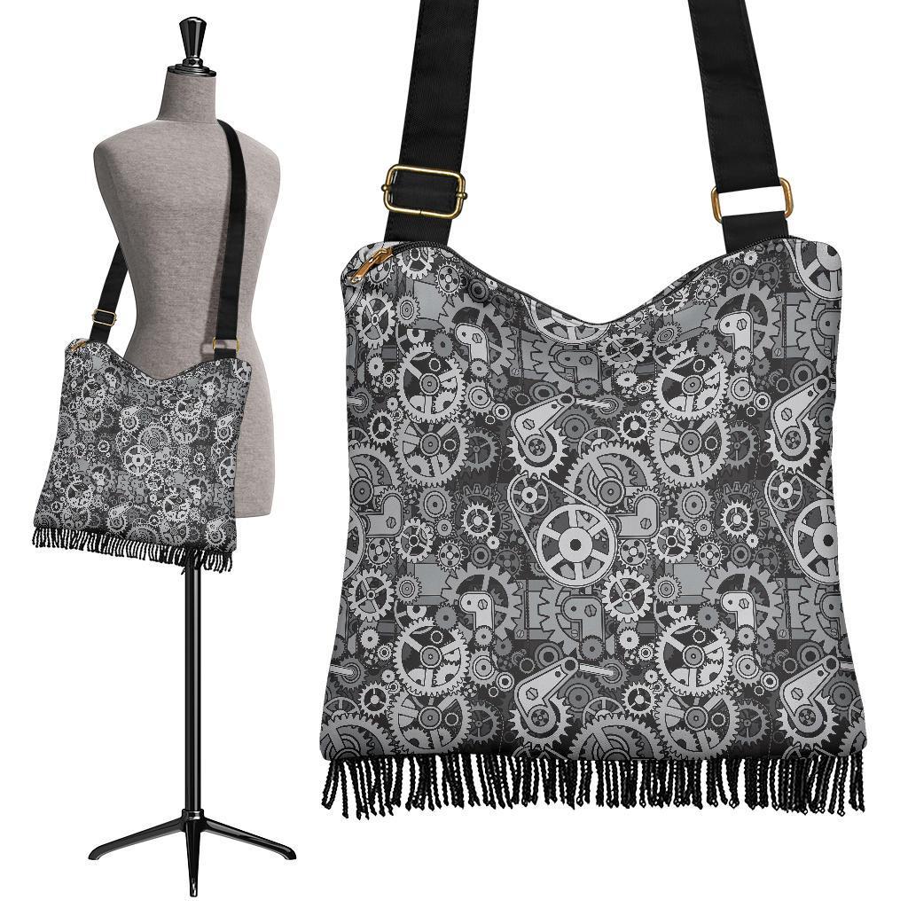 Mechanic Print Pattern Crossbody bags-grizzshop