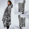 Mechanic Print Pattern Hooded Blanket-grizzshop