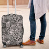 Mechanic Print Pattern Luggage Cover Protector-grizzshop