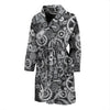 Mechanic Print Pattern Men Long Robe-grizzshop