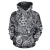 Mechanic Print Pattern Men Women Pullover Hoodie-grizzshop