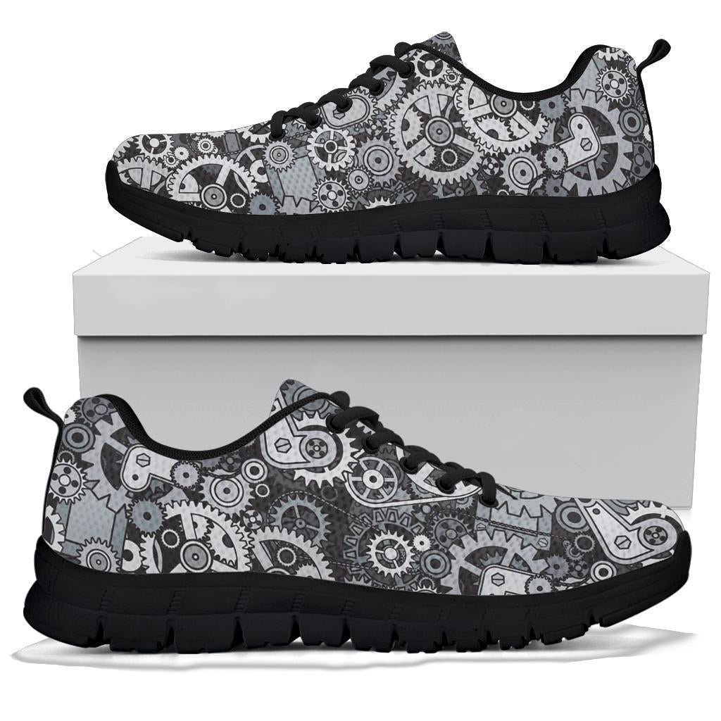 Mechanic Print Pattern Sneaker Shoes For Men Women-grizzshop