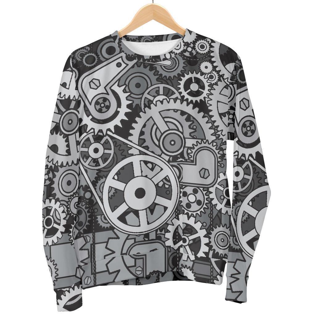 Mechanic Print Pattern Women's Sweatshirt-grizzshop