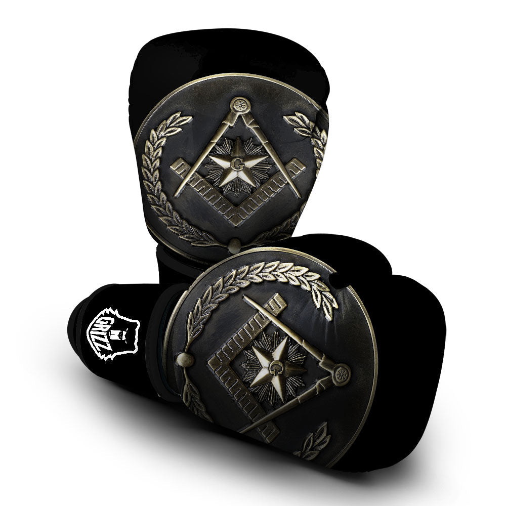 Medal Freemasonry Print Boxing Gloves-grizzshop