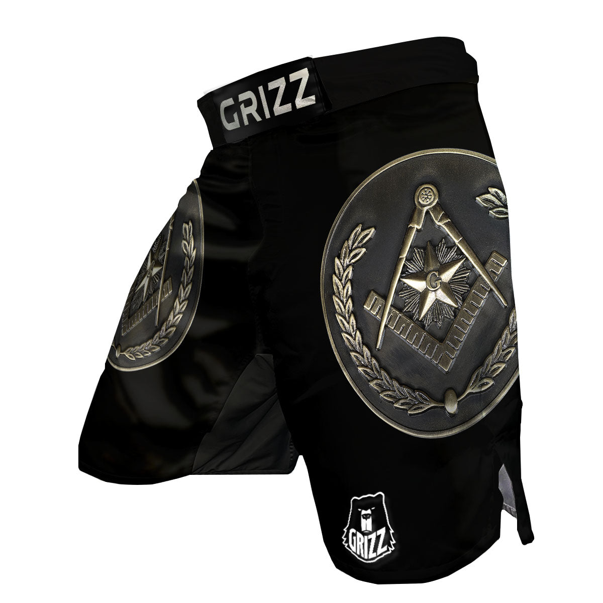 Medal Freemasonry Print MMA Shorts-grizzshop