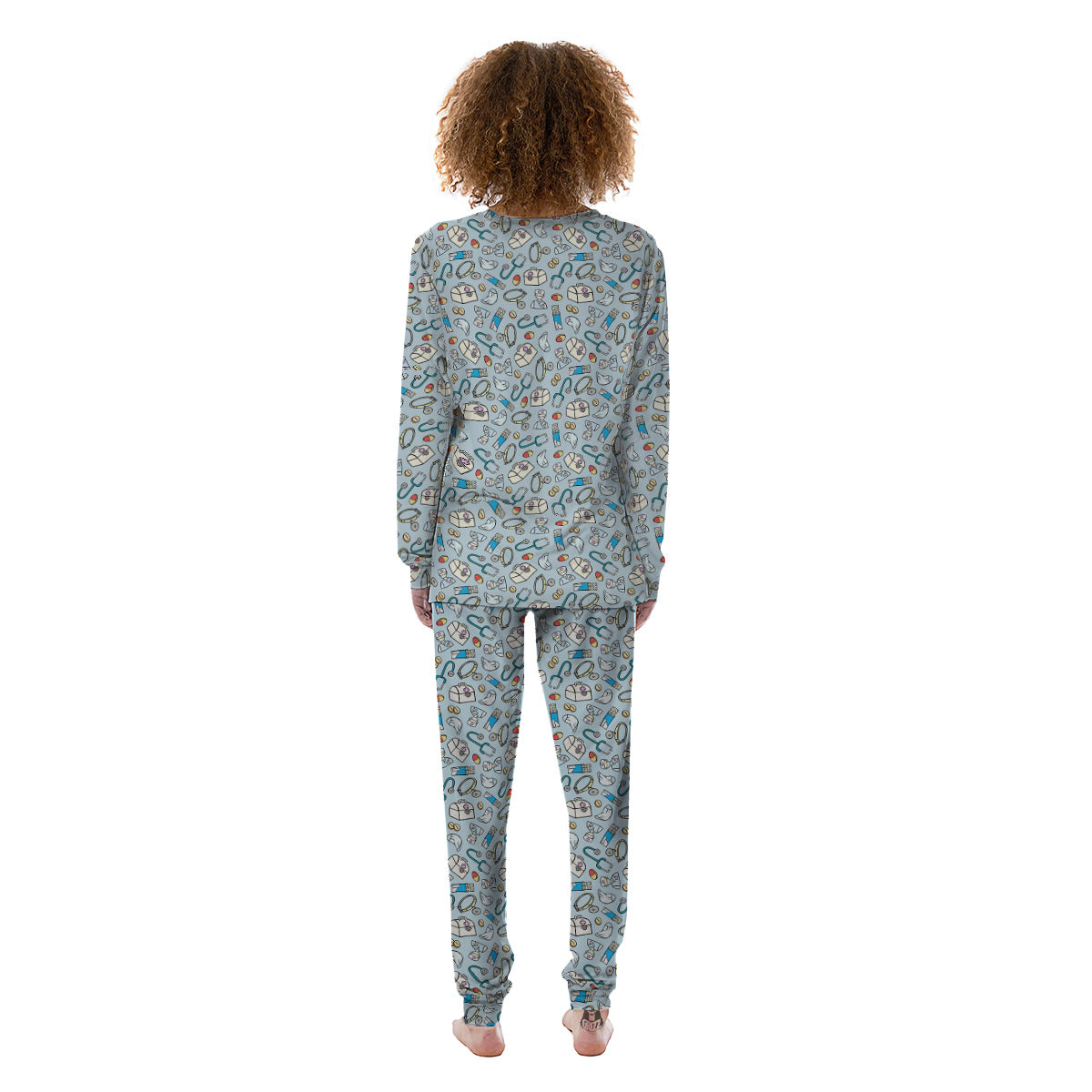 Medical Cute Print Pattern Women's Pajamas-grizzshop