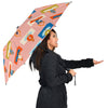 Meditation Yoga Pattern Print Automatic Foldable Umbrella-grizzshop