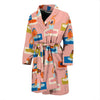 Meditation Yoga Pattern Print Men Long Robe-grizzshop