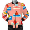 Meditation Yoga Pattern Print Men's Bomber Jacket-grizzshop