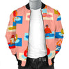 Meditation Yoga Pattern Print Men's Bomber Jacket-grizzshop