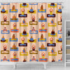 Meditation Yoga Print Pattern Bathroom Shower Curtain-grizzshop