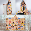 Meditation Yoga Print Pattern Hooded Blanket-grizzshop