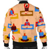 Meditation Yoga Print Pattern Men's Bomber Jacket-grizzshop