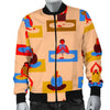 Meditation Yoga Print Pattern Men's Bomber Jacket-grizzshop