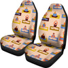 Meditation Yoga Print Pattern Universal Fit Car Seat Covers-grizzshop